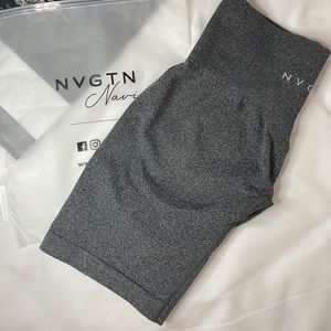 NVGTN black speckled biker shorts